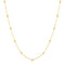 Gold Beaded Chain Necklace